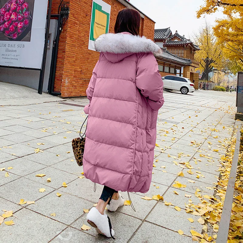 Women Jacket 2019 New Style Korean-style Thick Loose-Fit Mid-length Large Fur Collar Thick over-the-Knee Cotton-padded Clothes W
Women Jacket 2019 New Style Korean-style Thick Loose-Fit Mid-length Large Fur Collar Thick over-the-Knee Cotton-padded Clothes W
