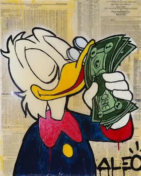 Hand Painted Alec Monopolyingly Duck Rich Money Oil Painting Wall Art Picture For Living Room Home Decor Colorful
Hand Painted Alec Monopolyingly Duck Rich Money Oil Painting Wall Art Picture For Living Room Home Decor Colorful