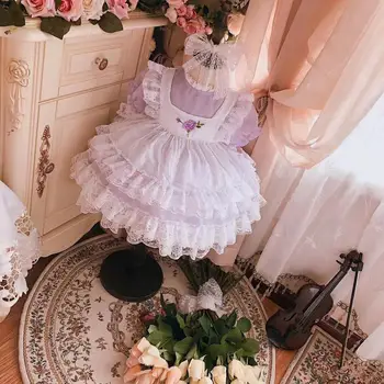 Girl Summer Purple Mesh Lace Vintage Spanish England Turkey Lolita Ball Gown Princess Dress for Birthday Holiday Party Dress
Girl Summer Purple Mesh Lace Vintage Spanish England Turkey Lolita Ball Gown Princess Dress for Birthday Holiday Party Dress