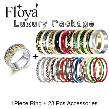 Floya Stackable Stainless Steel Rings Set Gold Band Man Multicolor Filled Ring Combination Finger Wedding Band Gift For Women
Floya Stackable Stainless Steel Rings Set Gold Band Man Multicolor Filled Ring Combination Finger Wedding Band Gift For Women