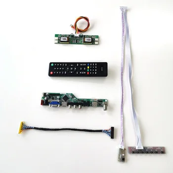 For LM201WE3-TLF5/TLF6 LCD display panel 4CCFL 30Pin LVDS T.V56 controller board Remote+Inverter+keyboard VGA HDMI AV USB RF Kit
For LM201WE3-TLF5/TLF6 LCD display panel 4CCFL 30Pin LVDS T.V56 controller board Remote+Inverter+keyboard VGA HDMI AV USB RF Kit