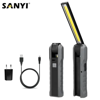 Magnetic Working Light White Red COB LED Flashlight USB Rechargeable Torch Flexible Inspection Lamp Cordless Portable Worklight 
Magnetic Working Light White Red COB LED Flashlight USB Rechargeable Torch Flexible Inspection Lamp Cordless Portable Worklight