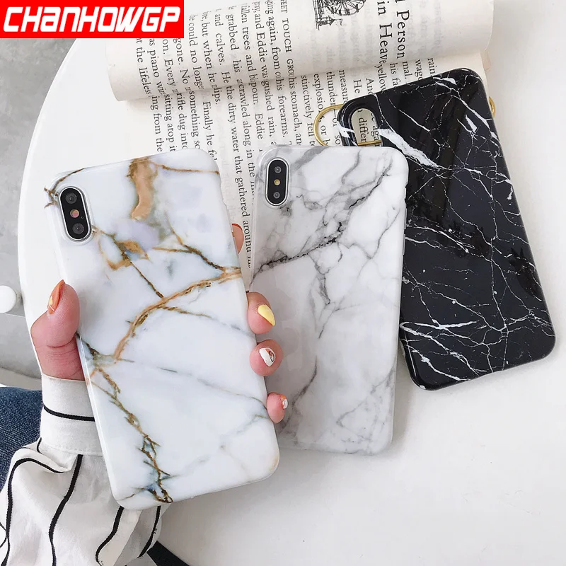 Роскошный Глянцевый гранитный чехол для Samsung Galaxy S11 S10 S9 S8 Plus S7 A10 A20 A30 A50 A70 A90 A6 A7 A9 2018