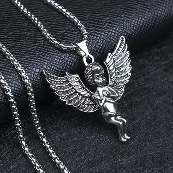 HNSP 316L Stainless Steel Chain Cupid Angel Pendant Necklace For Men Women Fashion Jewelry Gift
HNSP 316L Stainless Steel Chain Cupid Angel Pendant Necklace For Men Women Fashion Jewelry Gift