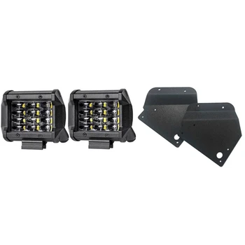 1 Pair 72W Ip68 Led Work Light Bar & 1 Pair Front- Bumper Led Fog Light Mount Brackets Kits
1 Pair 72W Ip68 Led Work Light Bar & 1 Pair Front- Bumper Led Fog Light Mount Brackets Kits