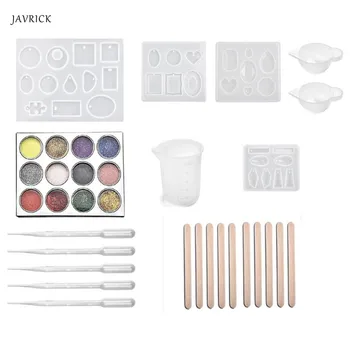 Silicone Resin Molds Measuring Cup Dropper DIY Earrings Pendant Jewelry Making Tools Set Cabochon Geometric Round
Silicone Resin Molds Measuring Cup Dropper DIY Earrings Pendant Jewelry Making Tools Set Cabochon Geometric Round