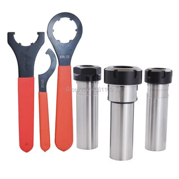 1 set of 40mm straight shank extension rod C40 ER40 ER32 ER25 spring chuck (with ER nut) + ER wrench set for CNC milling machine
1 set of 40mm straight shank extension rod C40 ER40 ER32 ER25 spring chuck (with ER nut) + ER wrench set for CNC milling machine