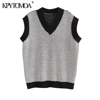 KPYTOMOA Women 2020 Fashion Heart Pattern Loose Knitted Vest Sweater Vintage V Neck Sleeveless Female Waistcoat Chic Tops
KPYTOMOA Women 2020 Fashion Heart Pattern Loose Knitted Vest Sweater Vintage V Neck Sleeveless Female Waistcoat Chic Tops