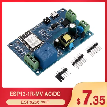 WIFI Single Relay Module Development Board ESP-12F AC/DC Power Supply ESP8266 AC90-250V/DC7-12V/USB5V 
WIFI Single Relay Module Development Board ESP-12F AC/DC Power Supply ESP8266 AC90-250V/DC7-12V/USB5V