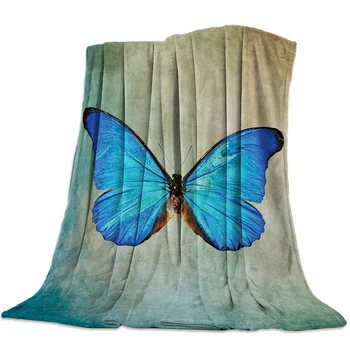 Spring Blue Butterfly Retro Background Spring and Autumn Soft Flannel Blanket Office Siesta Blanket Sofa Bed Blanket
Spring Blue Butterfly Retro Background Spring and Autumn Soft Flannel Blanket Office Siesta Blanket Sofa Bed Blanket