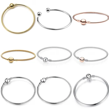 High quality bracelet 17 19 21 cm snake chain fit European bracelet diy bangle jewelry bead for women party gift original charms
High quality bracelet 17 19 21 cm snake chain fit European bracelet diy bangle jewelry bead for women party gift original charms