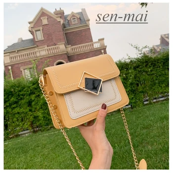 sen-mai Chain Pu Leather Crossbody Bags For Women Small Shoulder Simple Bag Special Lock Design Female Travel Handbags
sen-mai Chain Pu Leather Crossbody Bags For Women Small Shoulder Simple Bag Special Lock Design Female Travel Handbags