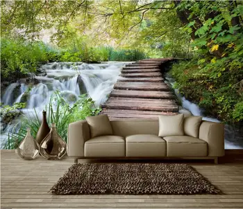 CJSIR Custom Wallpaper Bridges Waterfall Woods Landscape Living Room Bedroom Background Wall Television Sofa 3d Wallpaper Decor 
CJSIR Custom Wallpaper Bridges Waterfall Woods Landscape Living Room Bedroom Background Wall Television Sofa 3d Wallpaper Decor