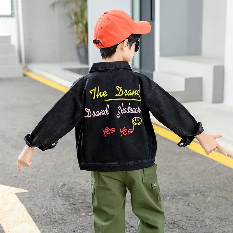 Childrenswear Boys' Baseball Jacket Autumn Clothing Coat 2019 New Style Kids' Jacket Jeans Coat Spring And Autumn Big Boy Korean
Childrenswear Boys' Baseball Jacket Autumn Clothing Coat 2019 New Style Kids' Jacket Jeans Coat Spring And Autumn Big Boy Korean