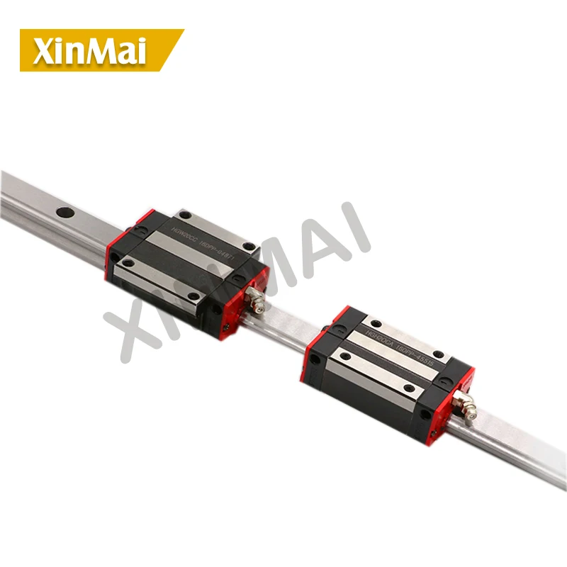 

linear guide rail 1000mm and carriage assemblies HG15 linear rail 1000mm 2 pc and HGH15/HGW15CC 4pc