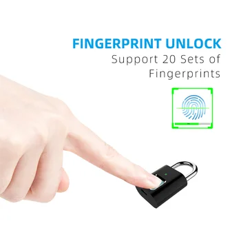 DHL 30pcs Mini Unlock Rechargeable Smart Lock Keyless Fingerprint Lock Anti-Theft Security Padlock Door Luggage Lock small box
DHL 30pcs Mini Unlock Rechargeable Smart Lock Keyless Fingerprint Lock Anti-Theft Security Padlock Door Luggage Lock small box