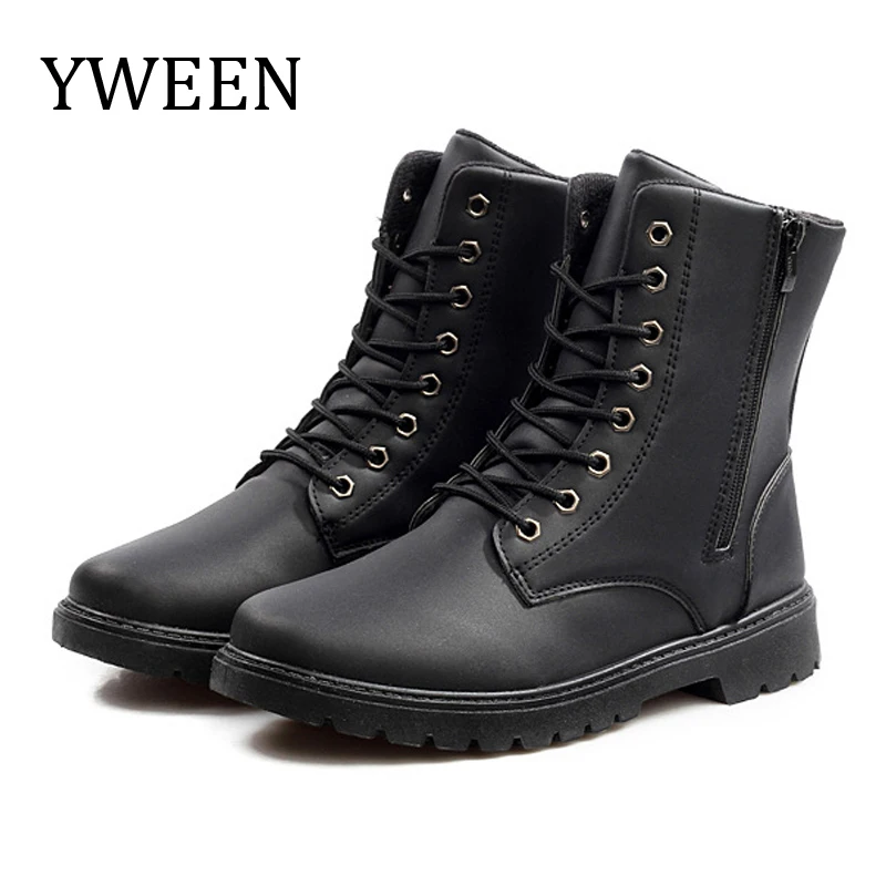 YWEEN New Men Leather Boots Men Lace Up Autumn Winter Shoes Male waterproof British Fashion Shoes Winter Men's Boots
YWEEN New Men Leather Boots Men Lace Up Autumn Winter Shoes Male waterproof British Fashion Shoes Winter Men's Boots