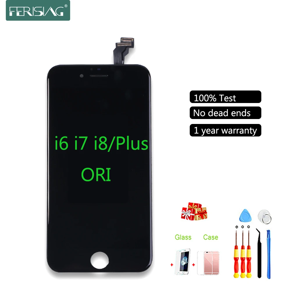 FERISING Original LCD Screen For iPhone 6 6S 7 8 Plus Screen LCD Display Digitizer Touch Replacement For iPhone6 i6s i7 i8 Plus
FERISING Original LCD Screen For iPhone 6 6S 7 8 Plus Screen LCD Display Digitizer Touch Replacement For iPhone6 i6s i7 i8 Plus