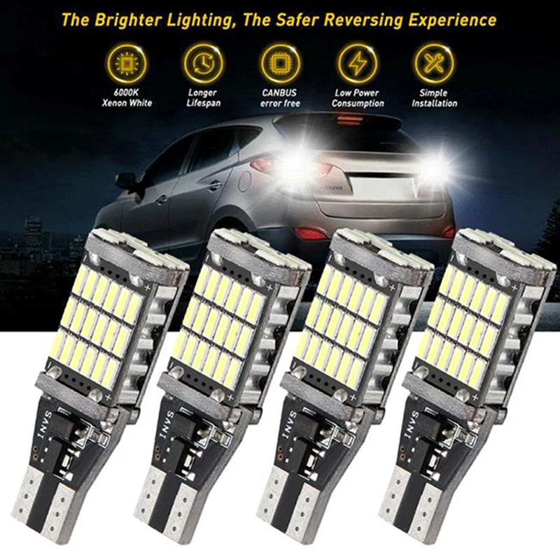 2Pcs DC 12V Canbus T16 T15 921 W16W LED Bulb Car Backup Reverse Lights 6000K For Car Accessories
2Pcs DC 12V Canbus T16 T15 921 W16W LED Bulb Car Backup Reverse Lights 6000K For Car Accessories
