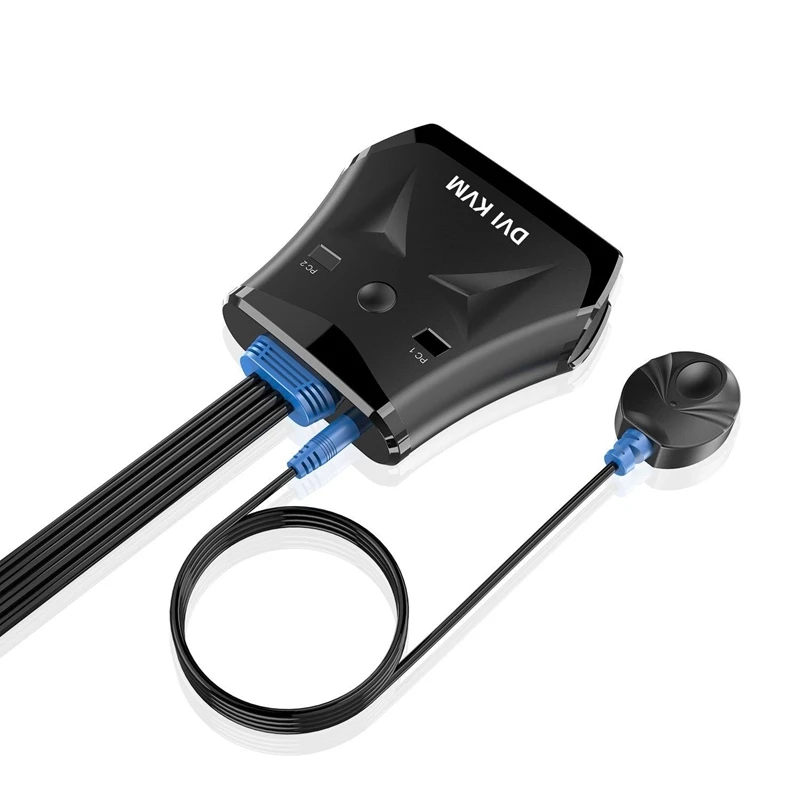 Tnp Dvi Kvm Switch 2 Port Dual Monitor Computer Switcher With Cable 2048 X 1536 Usb 2.0 Hub Built-In
Tnp Dvi Kvm Switch 2 Port Dual Monitor Computer Switcher With Cable 2048 X 1536 Usb 2.0 Hub Built-In