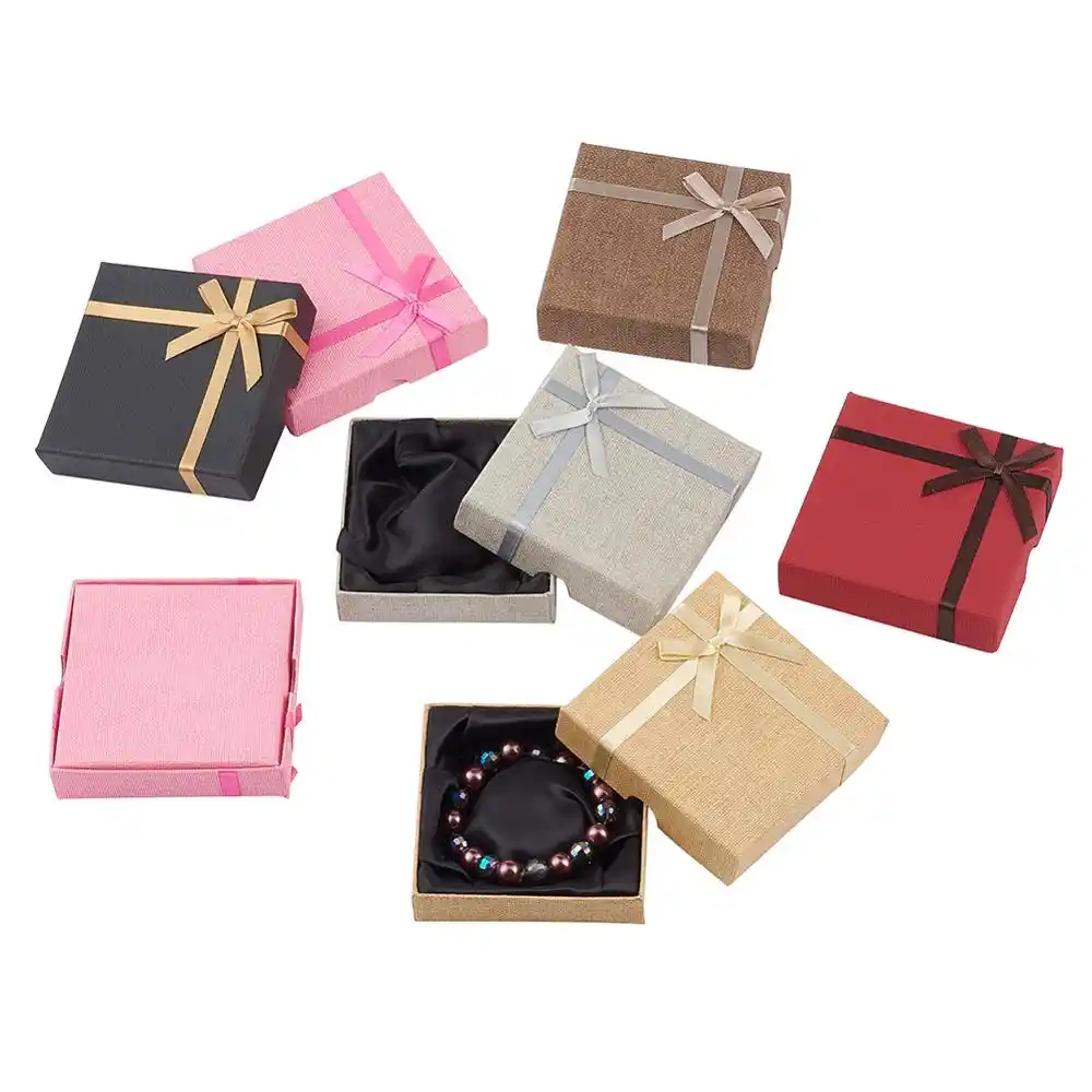 storage case necklace jewelry gift display packaging box mixed