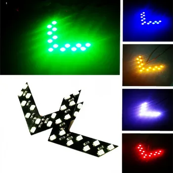 2PCS Car Styling Arrow Indicator 14 LED Car Rear Side Turn Signal Indicator LED Rearview Mirror Exterior Lamp
2PCS Car Styling Arrow Indicator 14 LED Car Rear Side Turn Signal Indicator LED Rearview Mirror Exterior Lamp