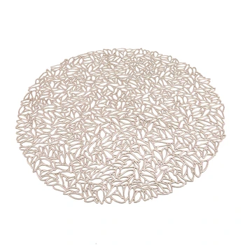 Circular Hollow Pvc Texture Western Placemat Waterproof Non-Slip Table Mat Insulation Pad Kitchen Table Decoration
Circular Hollow Pvc Texture Western Placemat Waterproof Non-Slip Table Mat Insulation Pad Kitchen Table Decoration