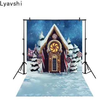 Lyavshi backgrounds for photography studio fairytale scene colorful gingerbread house lollipop backdrop Christmas photocall 
Lyavshi backgrounds for photography studio fairytale scene colorful gingerbread house lollipop backdrop Christmas photocall