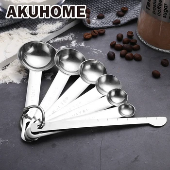 Stainless Steel Fork Measuring Spoon with Scale 4pcs 7pcs Set Meauring Cup Tools Useful Removable Kiechen Cooking Baking Tools
Stainless Steel Fork Measuring Spoon with Scale 4pcs 7pcs Set Meauring Cup Tools Useful Removable Kiechen Cooking Baking Tools