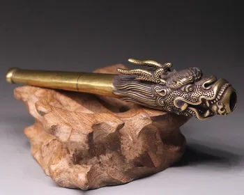 Chinese pure brass Carved faucet cigarette holder small statue #3
Chinese pure brass Carved faucet cigarette holder small statue #3