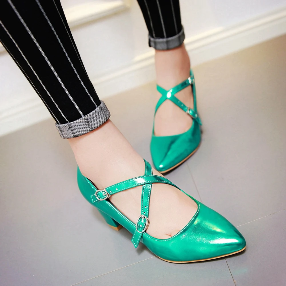 Sarairis 2020 New Fashion Square High Heels Concise Pumps Woman Shoes Pointed Toe Buckle Strap Office Lady Shoes Women Pumps
Sarairis 2020 New Fashion Square High Heels Concise Pumps Woman Shoes Pointed Toe Buckle Strap Office Lady Shoes Women Pumps