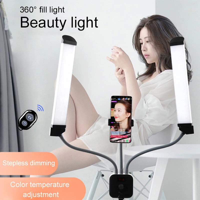 MAMEN Selfie Ring Light LED Dimmable Photography Lighting For Youtube Studio Video On Camera DSLR Make up Photo With Tripod
MAMEN Selfie Ring Light LED Dimmable Photography Lighting For Youtube Studio Video On Camera DSLR Make up Photo With Tripod