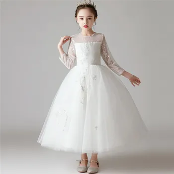 Autumn Winter Luxury New Girls Children Pure White Birthday Wedding Party Princess Dress Baby Kids Sequined Host Ceremony Dress
Autumn Winter Luxury New Girls Children Pure White Birthday Wedding Party Princess Dress Baby Kids Sequined Host Ceremony Dress