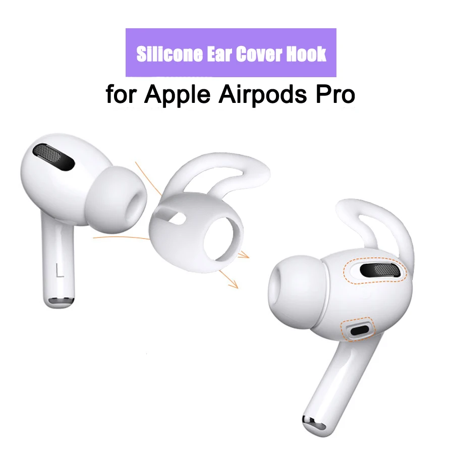 

Silicone Earbuds Case for Airpods Pro Anti-lost Eartip Ear Hook Cap Cover for Apple Airpods Pro Earphone Accessories