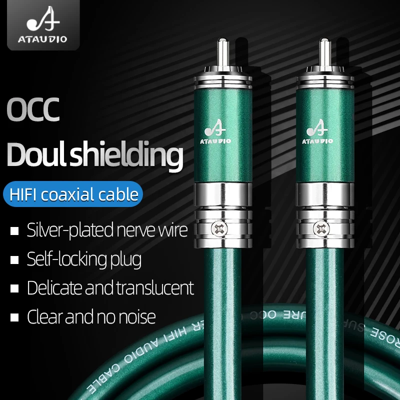 HIFI OCC coaxial cable HiFi double-layer shielding anti-noise SPDIF subwoofer RCA coaxial audio cable
HIFI OCC coaxial cable HiFi double-layer shielding anti-noise SPDIF subwoofer RCA coaxial audio cable