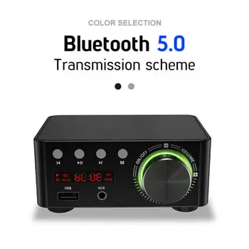 TPA3116 Bluetooth 5.0 HiFi Sound Amplifier 50Wx2 Stereo Class D AMP Amplificador Home Theater USB Card Player
TPA3116 Bluetooth 5.0 HiFi Sound Amplifier 50Wx2 Stereo Class D AMP Amplificador Home Theater USB Card Player