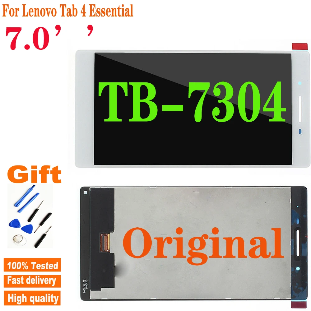 Original 7" For Lenovo Tab 4 Essential TB-7304 TB-7304X 7304F Tab-7304F TB-7304i LCD Display Touch Screen Digitizer Assembly
Original 7" For Lenovo Tab 4 Essential TB-7304 TB-7304X 7304F Tab-7304F TB-7304i LCD Display Touch Screen Digitizer Assembly