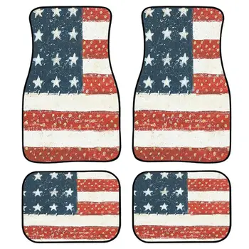 INSTANTARTS Retro US Flags Pattern 4 Piece Set Floor Mats for Car Non Slip Carpet Car SUV Truck Floor Mats Doormat Vehical Rugs
INSTANTARTS Retro US Flags Pattern 4 Piece Set Floor Mats for Car Non Slip Carpet Car SUV Truck Floor Mats Doormat Vehical Rugs