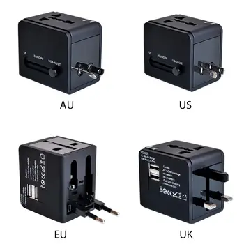 Universal Dual USB Plug Socket Converter With 2 USB Port Multi-function Portable Travel Charger Power Adapter For US UK EU AU
Universal Dual USB Plug Socket Converter With 2 USB Port Multi-function Portable Travel Charger Power Adapter For US UK EU AU
