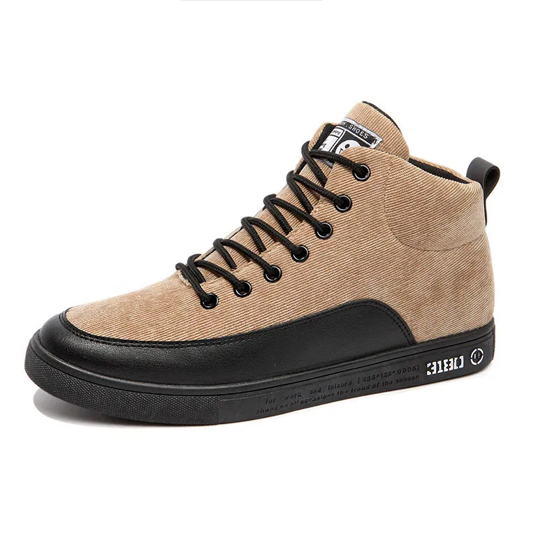 Autumn & Winter Hight-top plus Velvet Skateboard Shoes Corduroy MEN'S SHOES Korean-style Versatile Trend Men Sports Footwear
Autumn & Winter Hight-top plus Velvet Skateboard Shoes Corduroy MEN'S SHOES Korean-style Versatile Trend Men Sports Footwear