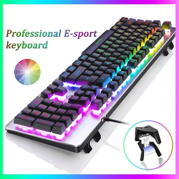 K002 RGB Gaming Keyboard backlit Metal Wired Mechanical Game E-sports Professional Keyboard Computer peripherals
K002 RGB Gaming Keyboard backlit Metal Wired Mechanical Game E-sports Professional Keyboard Computer peripherals