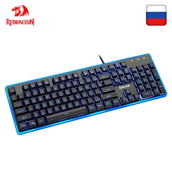 Redragon K509 USB gaming Membrane keyboard ergonomic 7 color LED backlit keys Full key anti-ghosting 104 wired PC Computer gamer
Redragon K509 USB gaming Membrane keyboard ergonomic 7 color LED backlit keys Full key anti-ghosting 104 wired PC Computer gamer