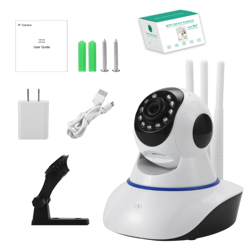 720P Wireless Camera Dome Indoor Two Way 360 Degrees Security WiFi Webcam Camera
720P Wireless Camera Dome Indoor Two Way 360 Degrees Security WiFi Webcam Camera
