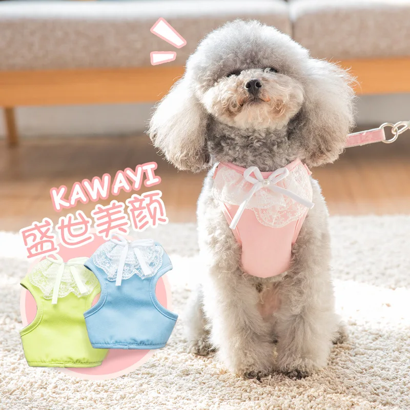 Dog Leash Lace Vest Dog Rope Teddy Bear Dog Chain Small Dog Medium Sized Dog Pet Goods
Dog Leash Lace Vest Dog Rope Teddy Bear Dog Chain Small Dog Medium Sized Dog Pet Goods