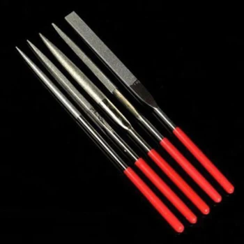 

5pcs Metal Needle Files Set 14x0.3cm Stone Wood Files Hand Tools Carving Jewelry Diamond Glass Files