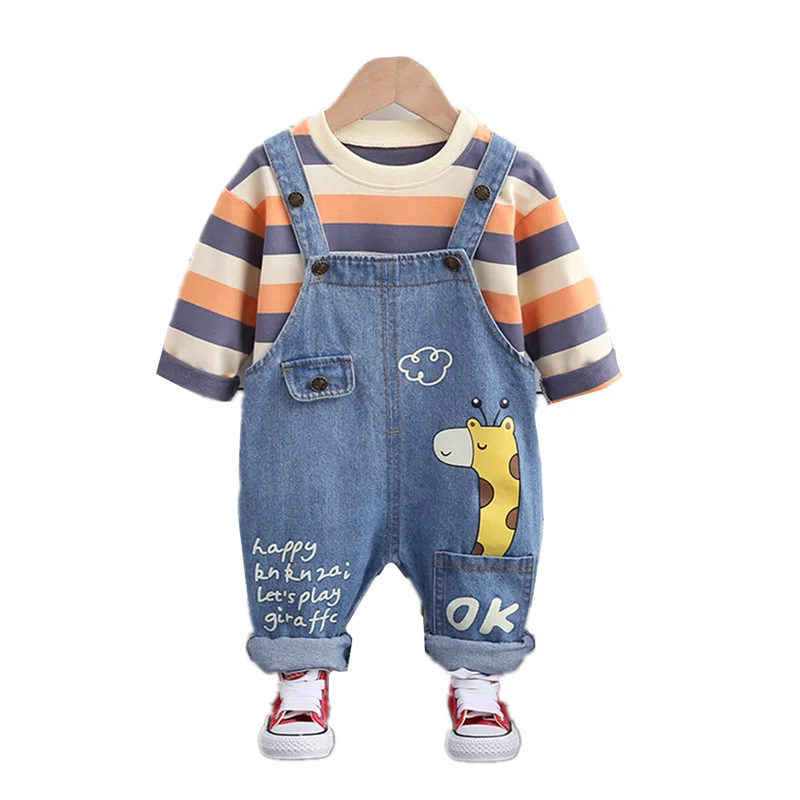New Spring Autumn Baby Boys Girls Clothes Suit Children Cotton T Shirt Overalls 2Pcs/set Toddler Fashion Costume Kids Tracksuits
New Spring Autumn Baby Boys Girls Clothes Suit Children Cotton T Shirt Overalls 2Pcs/set Toddler Fashion Costume Kids Tracksuits