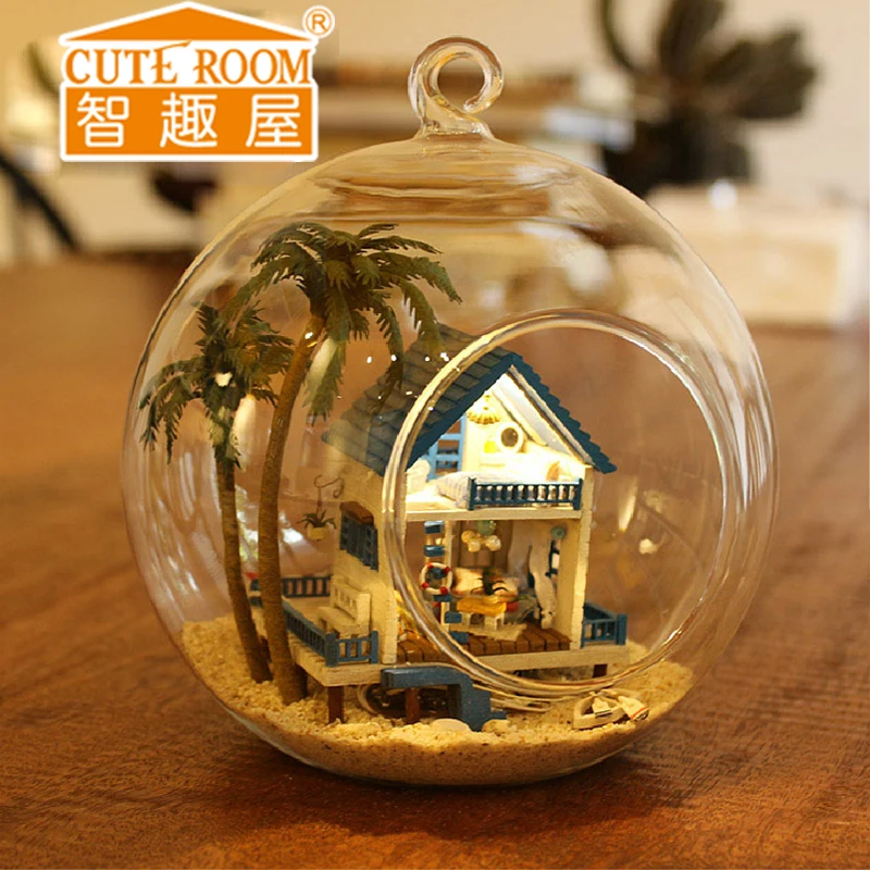 Aegean Glass Balls DIY Dollhouse Artworks Assembled Toys Creative Handicrafts Miniature Landscape Doll House with Furnitures
Aegean Glass Balls DIY Dollhouse Artworks Assembled Toys Creative Handicrafts Miniature Landscape Doll House with Furnitures