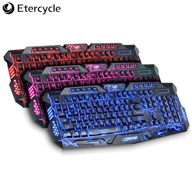 Burst crack mechanical feel illuminated keyboard usb computer game backlit keyboard
Burst crack mechanical feel illuminated keyboard usb computer game backlit keyboard