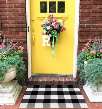 100% Cotton Black/White/Gray Buffalo Check Doormat Hand-woven Checkered Plaid Carpet and Rug
100% Cotton Black/White/Gray Buffalo Check Doormat Hand-woven Checkered Plaid Carpet and Rug