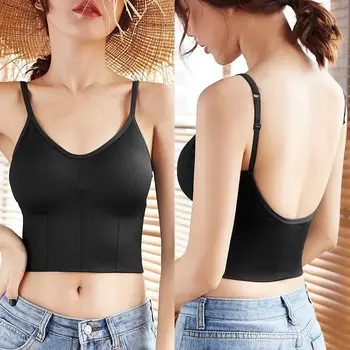 2020 New Come Summer Back Cutout Bustier Tank Camisole Vest Halter Bralette Bra Crop Top for Women Beach Clothing
2020 New Come Summer Back Cutout Bustier Tank Camisole Vest Halter Bralette Bra Crop Top for Women Beach Clothing
